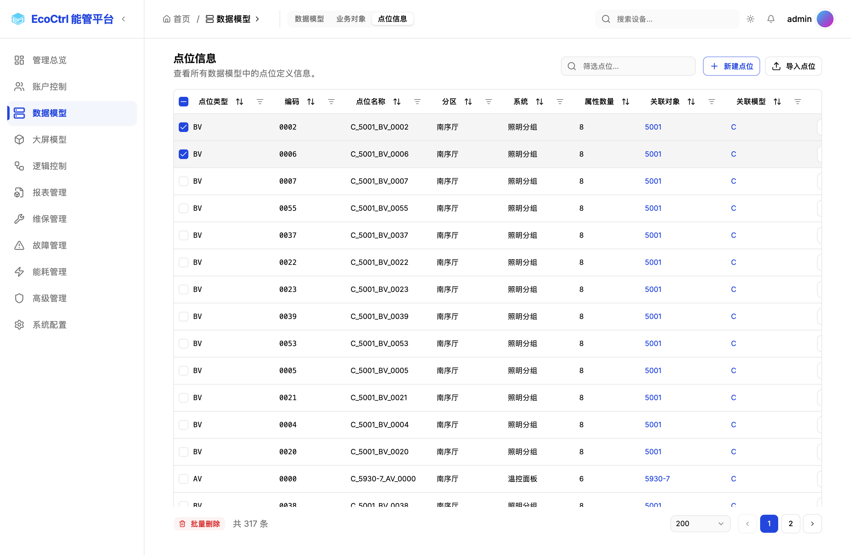 Admin 侧边栏导航